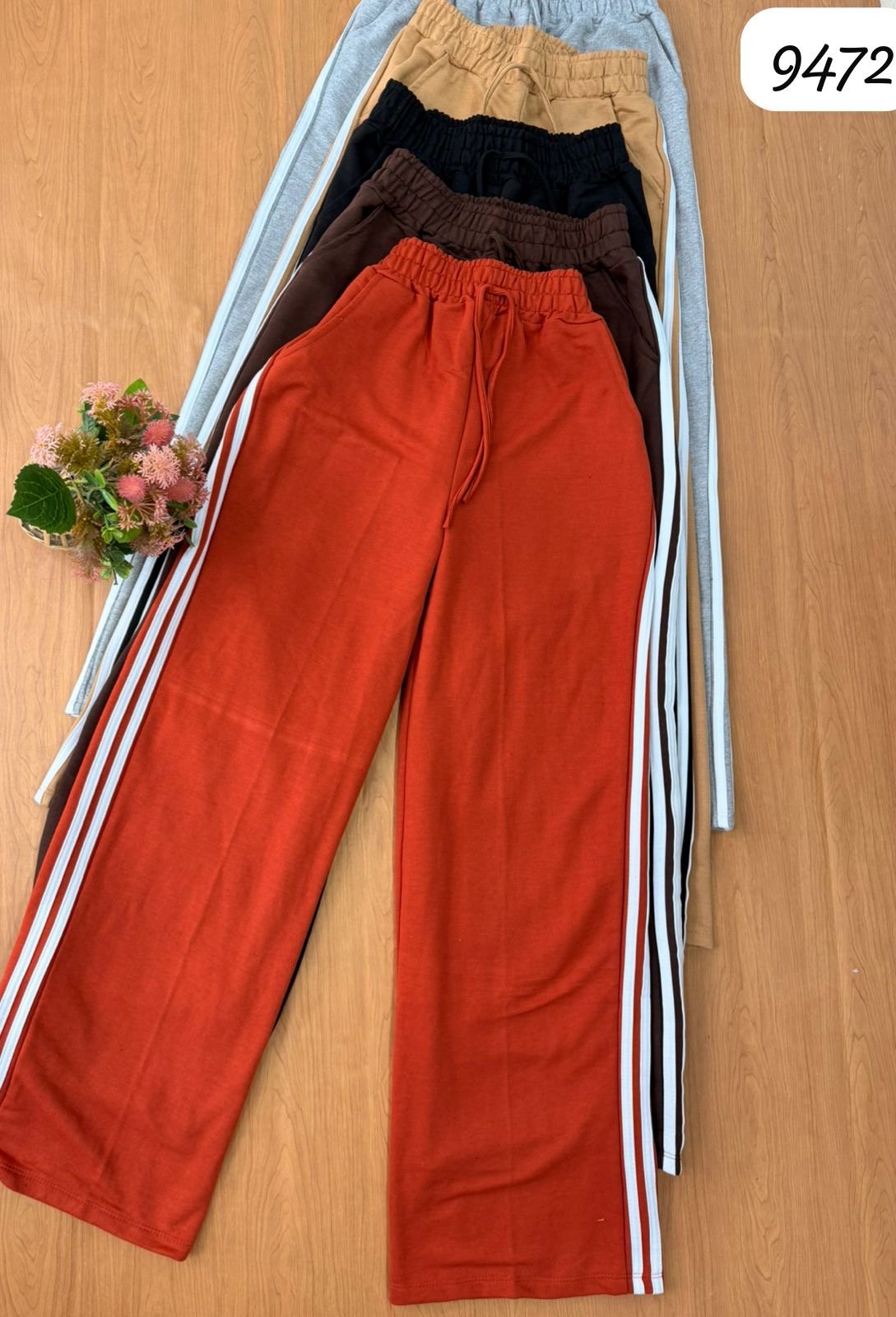 PANTALONA MOLETON RAYAS COSTADOS 9472