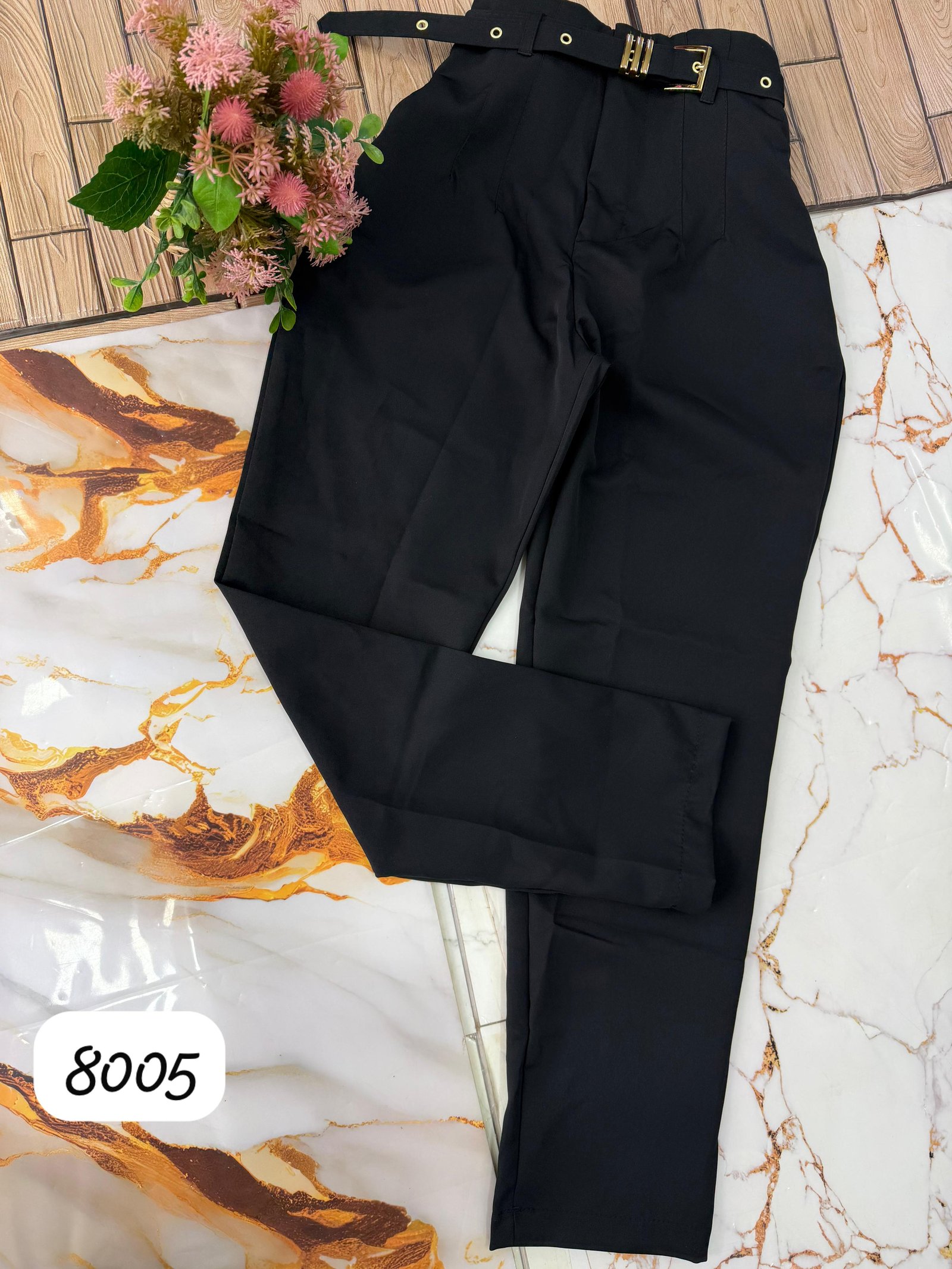 Pantalon Alfateria Corte Sara Con Cinto 8005