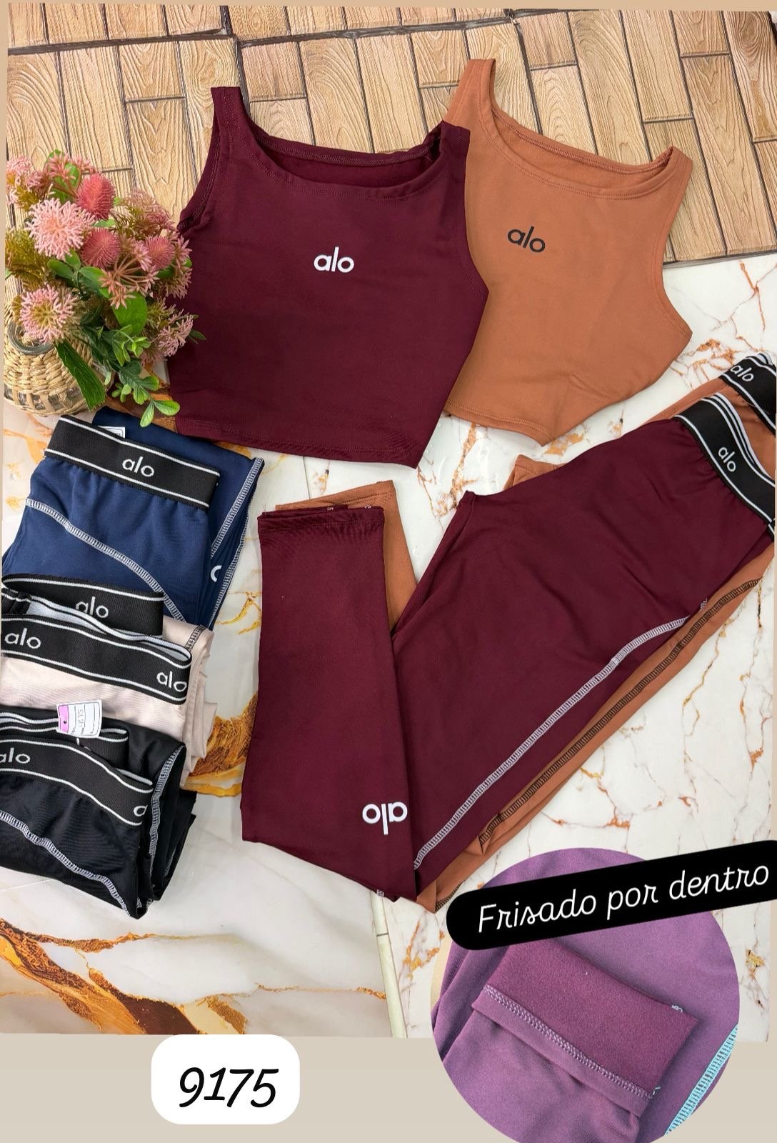 Conjunto Alo Crop/Calza 9175
