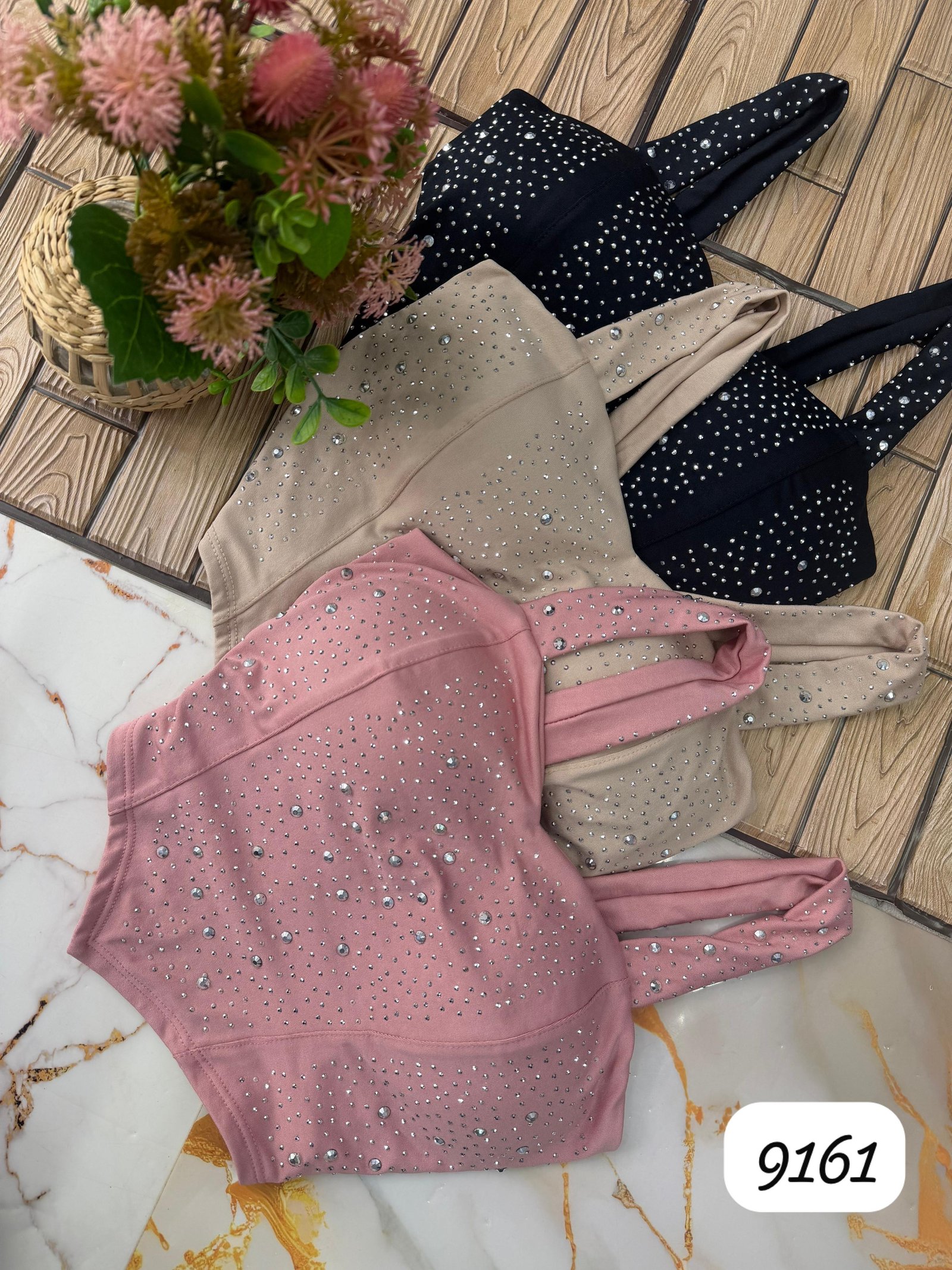Crop Suplex Corte V Con Strass 9161