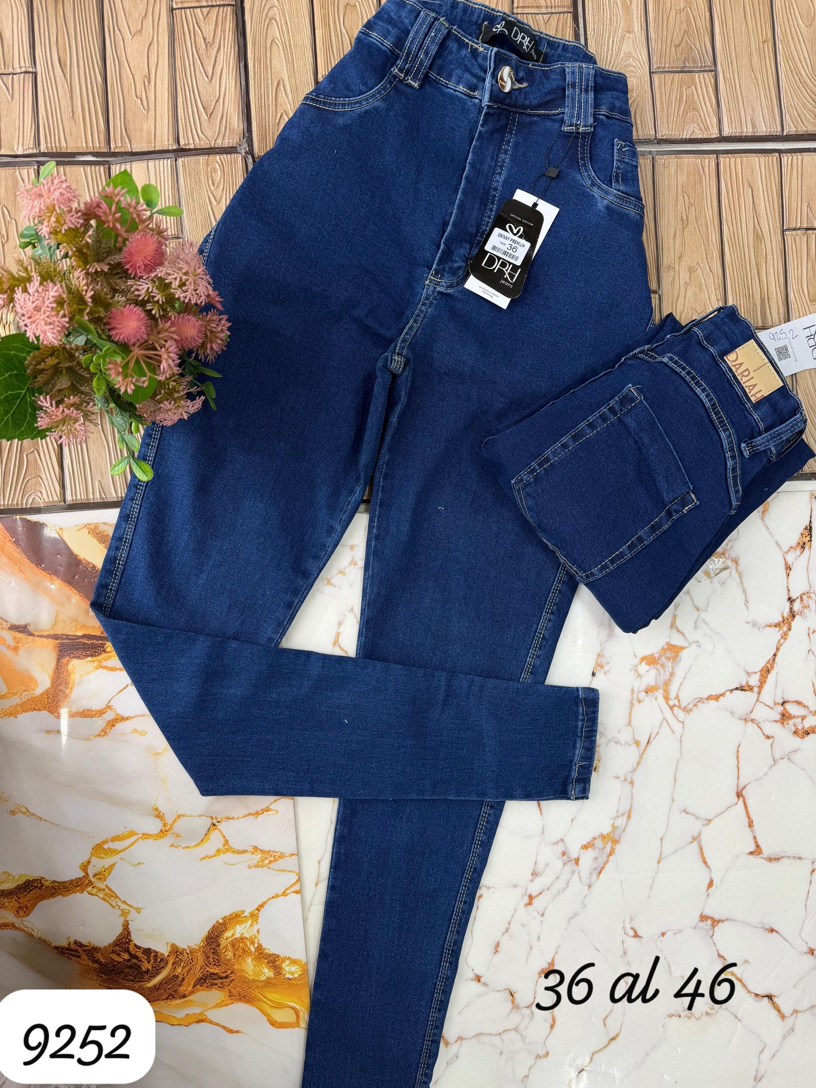 Pantalon jeans skinny dariah colo azul 9252